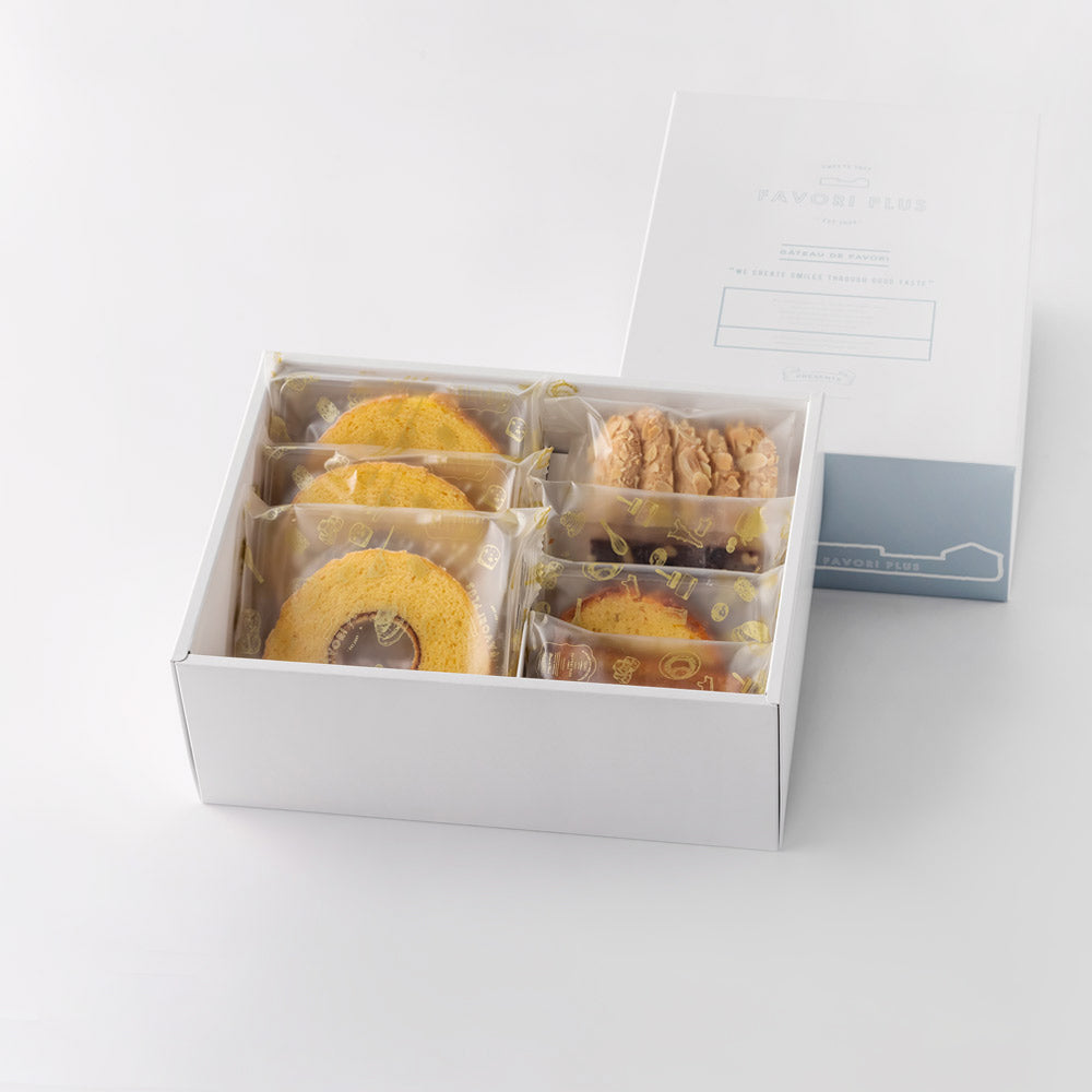 ギフトB (ミニバウム3枚と焼き菓子4種の詰め合わせ)