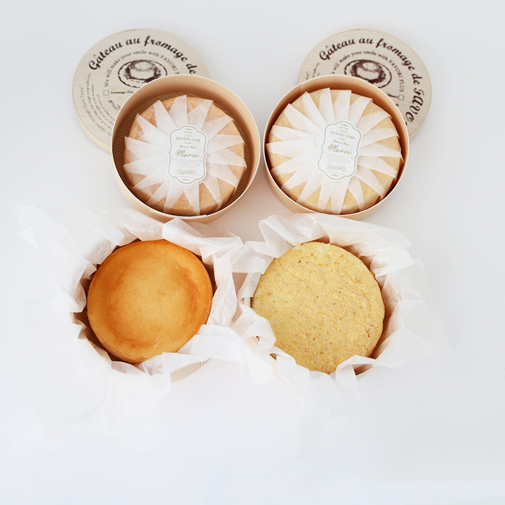 チーズケーキ2種類がセットになったギフトです
