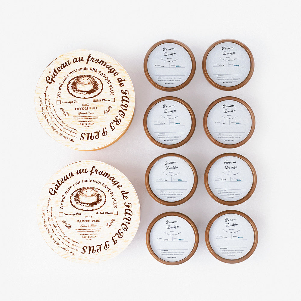 チーズケーキ2種とジェラートセット