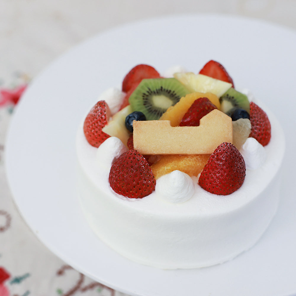 生デコレーション+フルーツ盛 15㎝