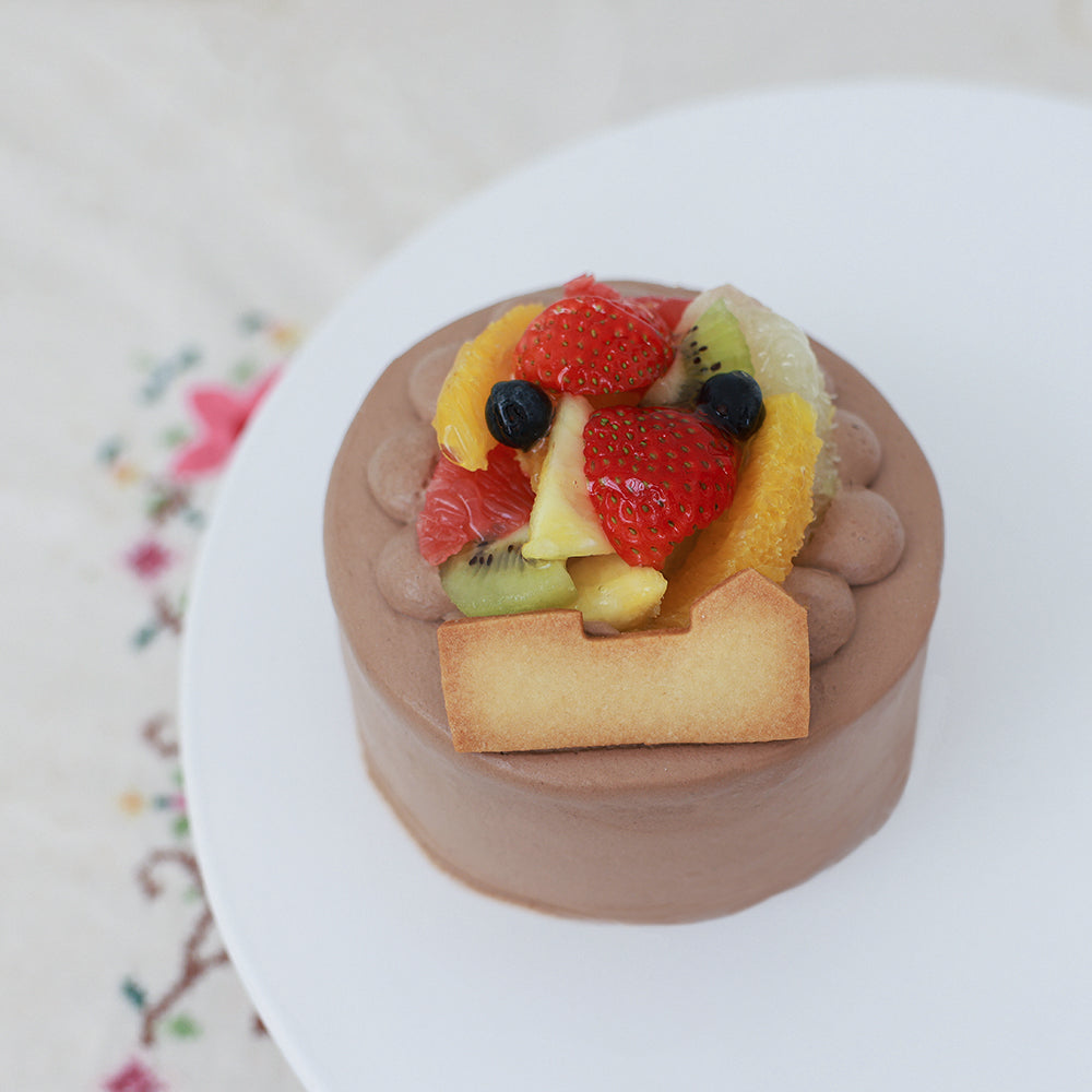 生チョコデコレーション+フルーツ盛 12㎝