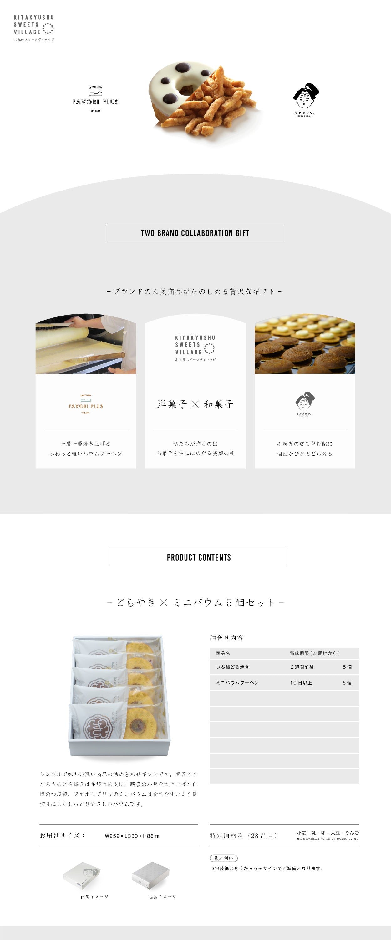 どら×ミニバウム5個セット