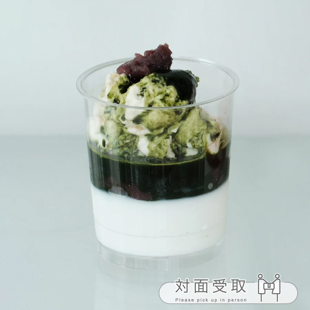 【カップデザート】パンナコッタ　抹茶あずき