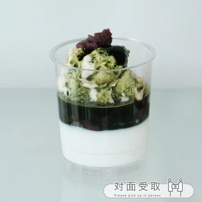 D_【カップデザート】パンナコッタ　抹茶あずき